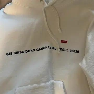 슈프림 후드티 화이트 s 3