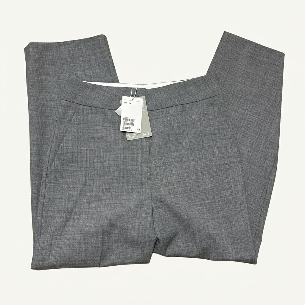 H&M 울 블렌드 슬림 슬랙스 그레이 1