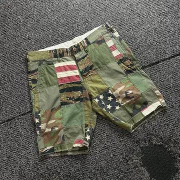 폴로 데님 앤 서플라이 패치워크 밀리터리 하프 팬츠 3628 2