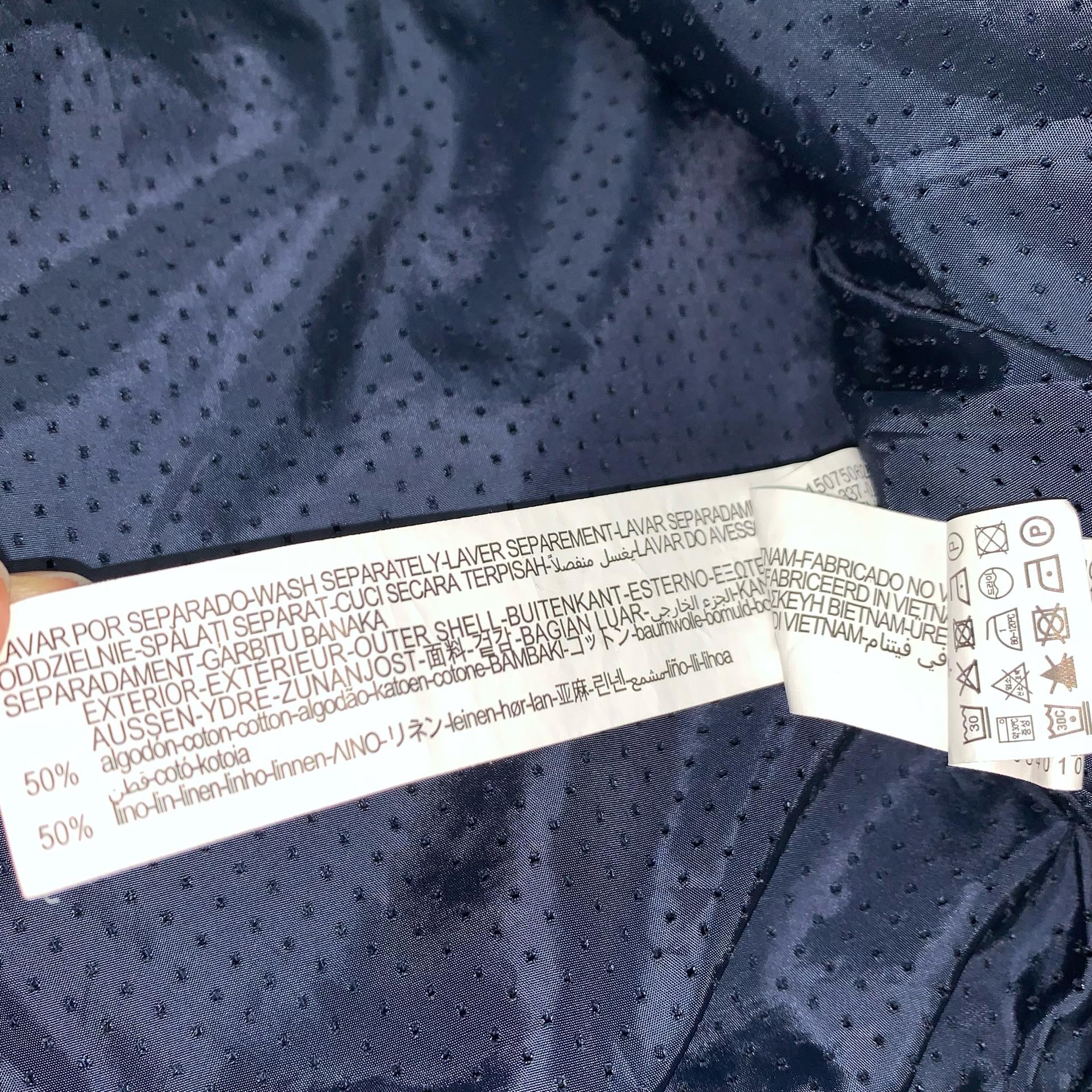 ZARA 자라 린넨 블루종 자켓 (XL) 6