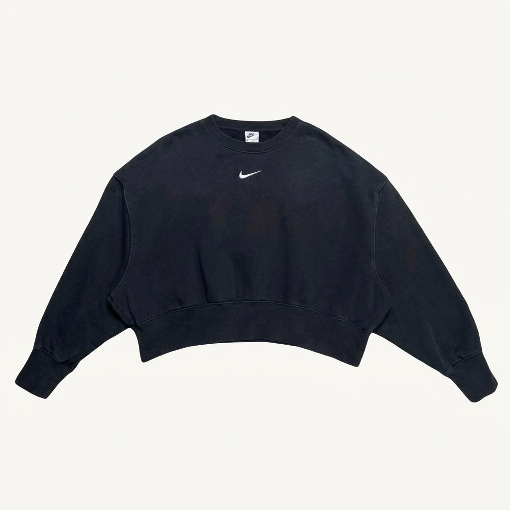NIKE 센터 스우시 크루넥 스웻셔츠 블랙 S 1