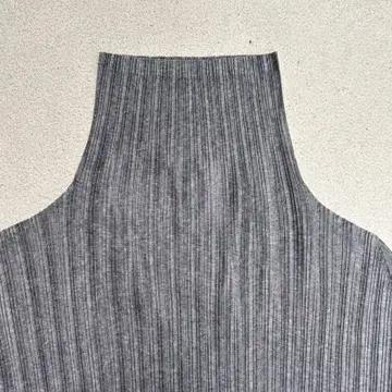 PLEATS PLEASE 이세이 미야케 베이직 탑 그레이 3 5
