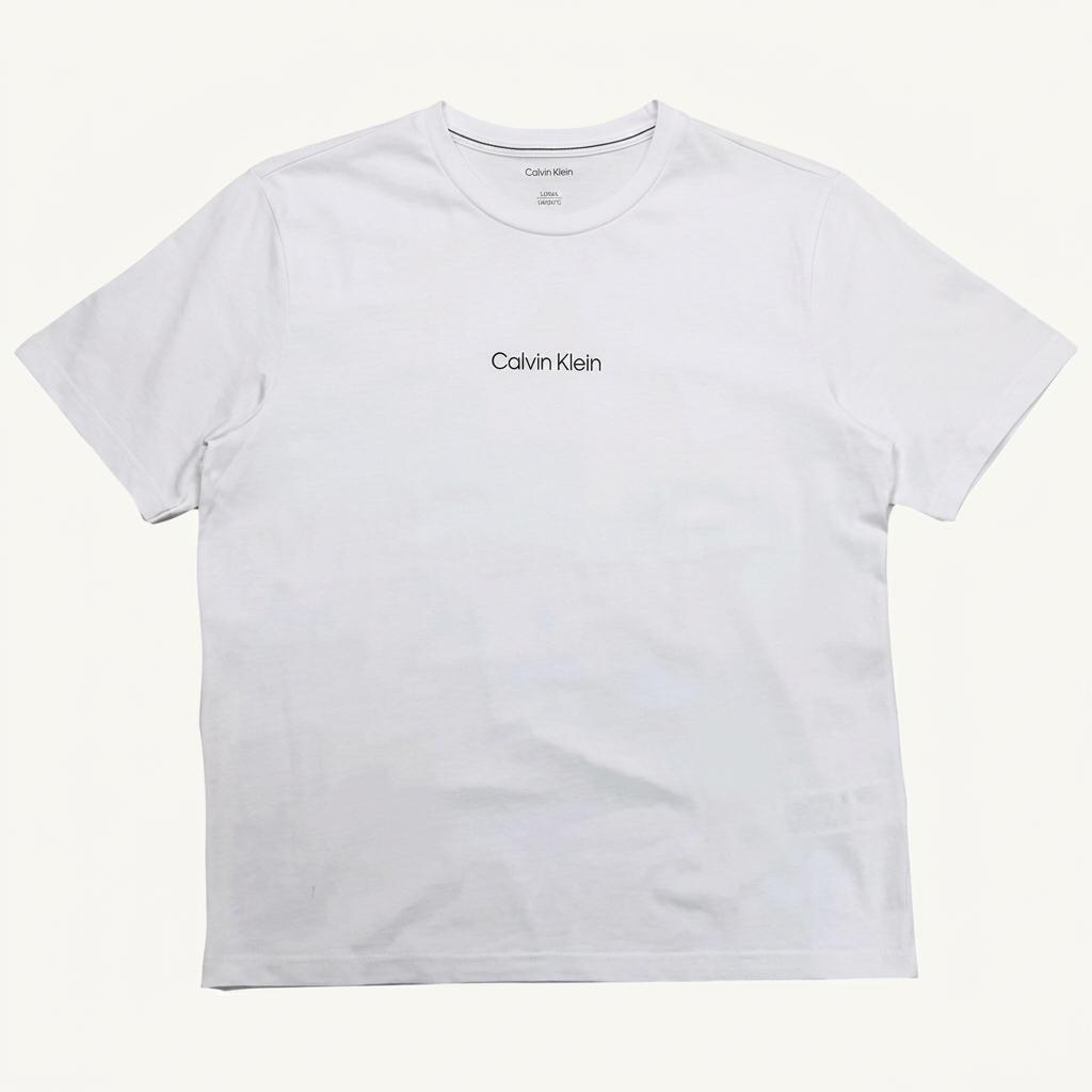 CALVIN KLEIN 릴렉스핏 스탠다드 로고  반팔티 화이트 XL 1