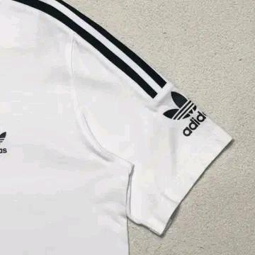ADIDAS 유로파 스트라이프 티셔츠 화이트 M 4