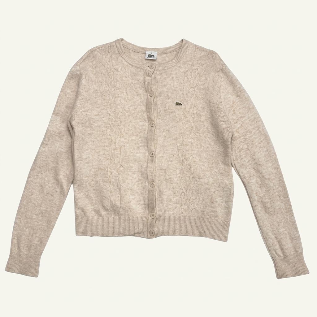 LACOSTE 라운드넥 가디건 베이지 95 1