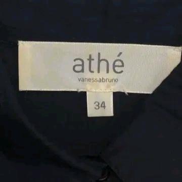 ATHE 프릴 셔츠 원피스 네이비 34 6
