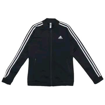 ADIDAS 에센셜3 스트라이프 트랙탑 블랙 S 2