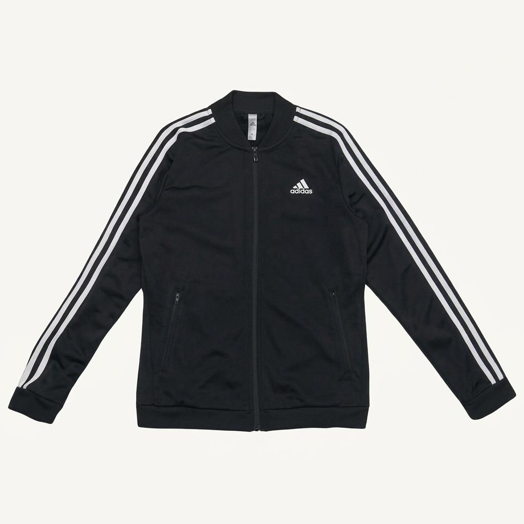 ADIDAS 에센셜3 스트라이프 트랙탑 블랙 S 1