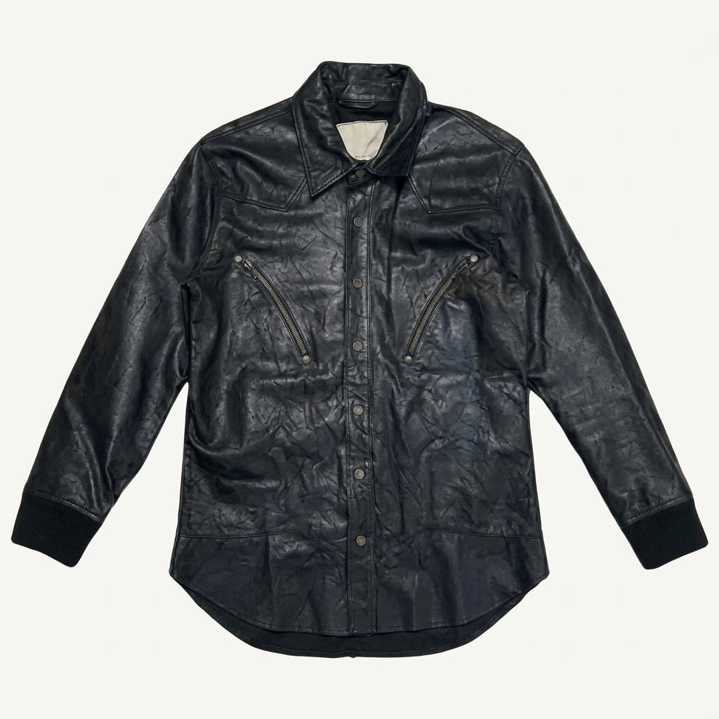 빈티지 가죽자켓 GOAT SKIN 블랙 S 1