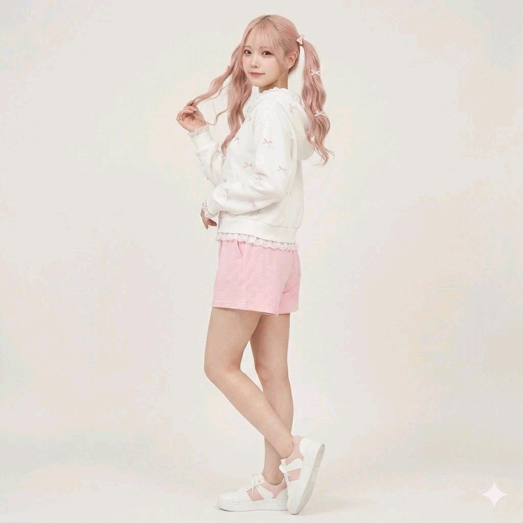 마리마켓 비비드 얌얌 연핑크 반바지 2