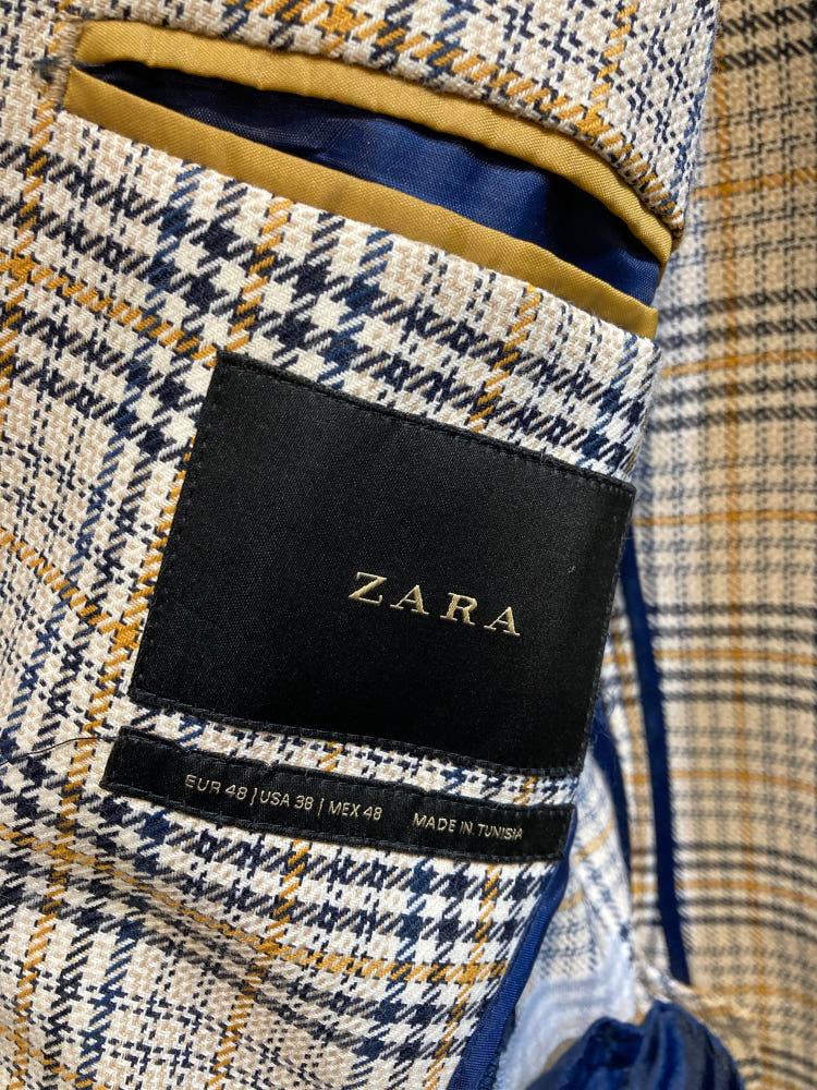 ZARA 체크무늬 자켓 4