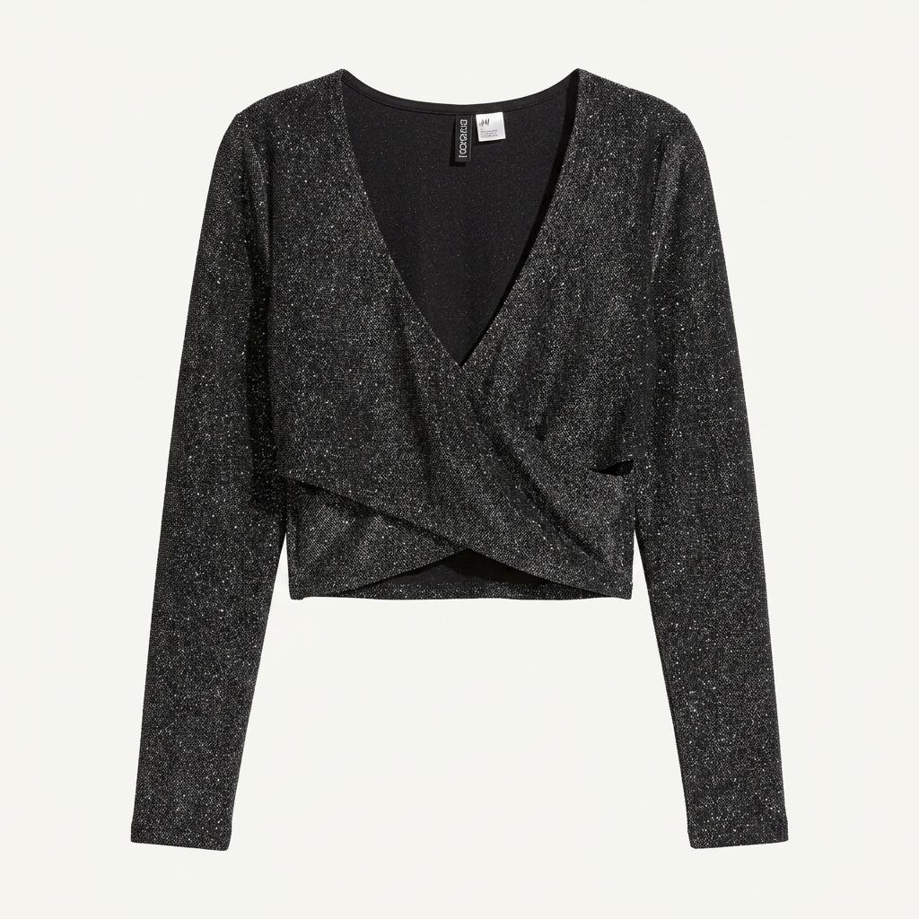H&M 펄크롭 니트 1