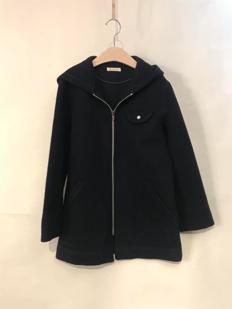 blanc bleu minuit 모 코트 집업 2