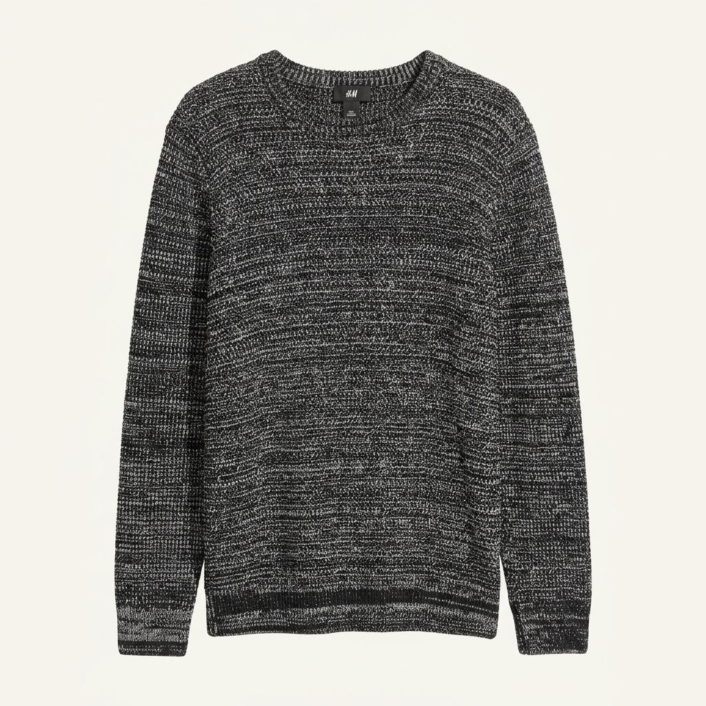 H&M 그레이 면 니트 1
