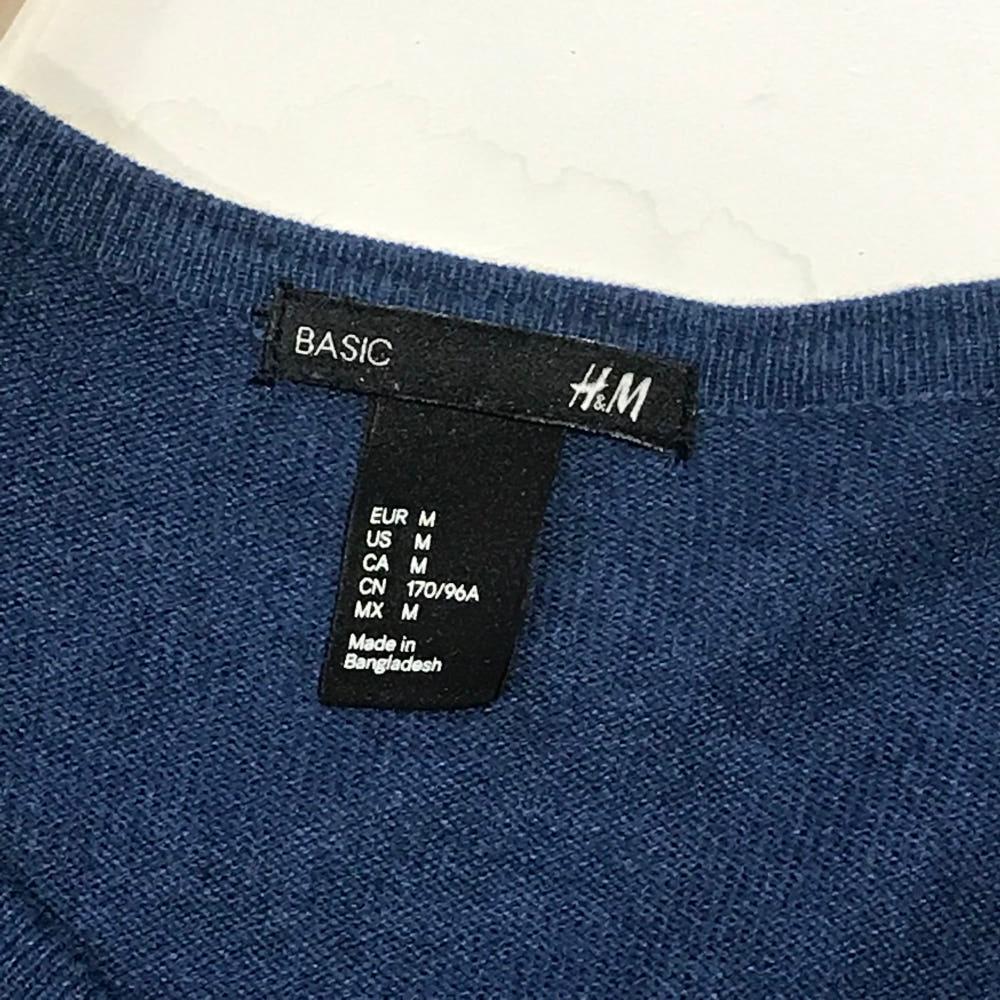 H&M 베이직 면 블루 가디건 8
