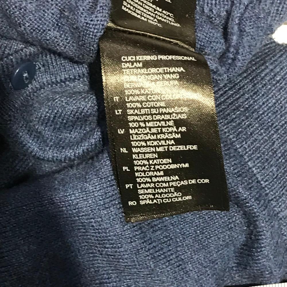 H&M 베이직 면 블루 가디건 9