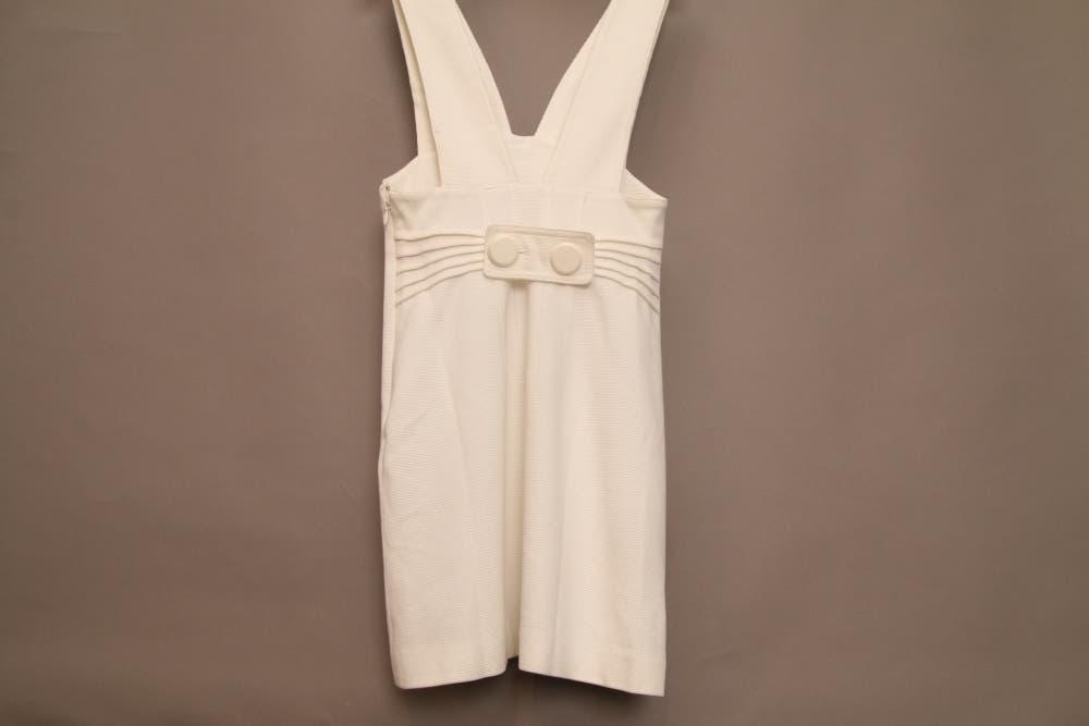 마인 멜빵 화이트 미니 원피스 7