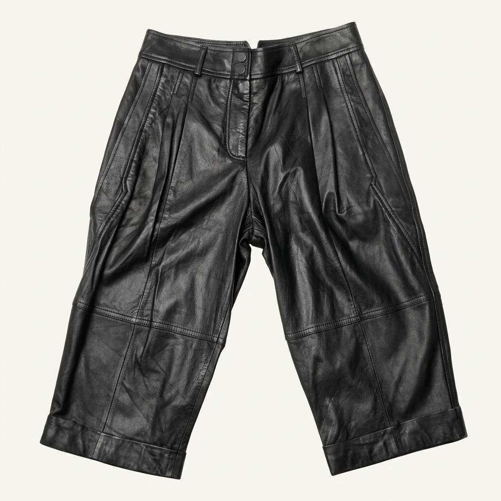 BCBG 막스아즈리아 리얼 가죽 칠부바지 1