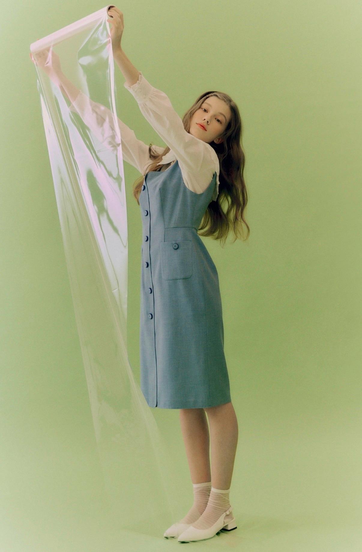 [새상품] heart neck bustier dress 3