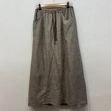 cepo JPN 네추럴 린넨 블렌드 스커트 치마 2