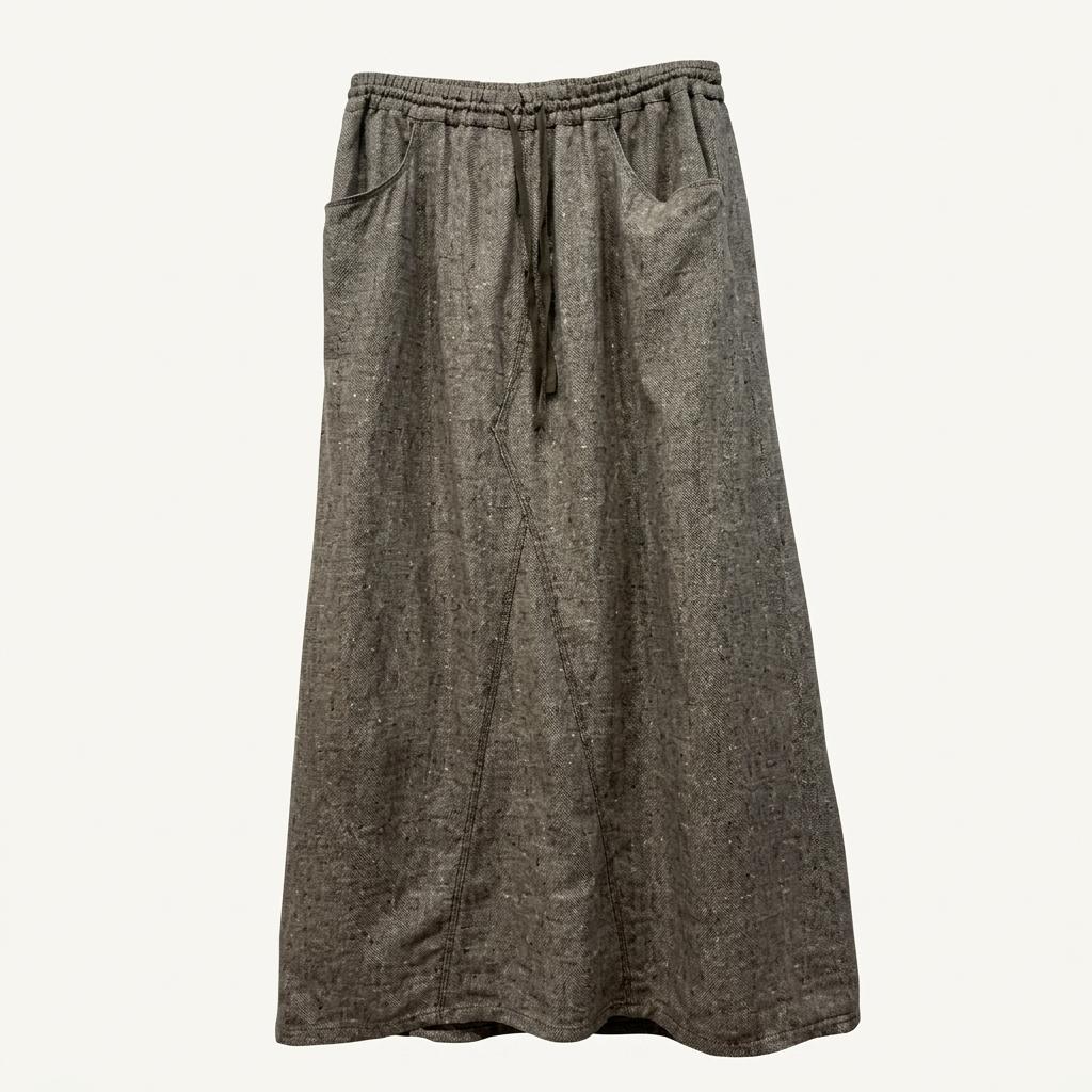 cepo JPN 네추럴 린넨 블렌드 스커트 치마 1