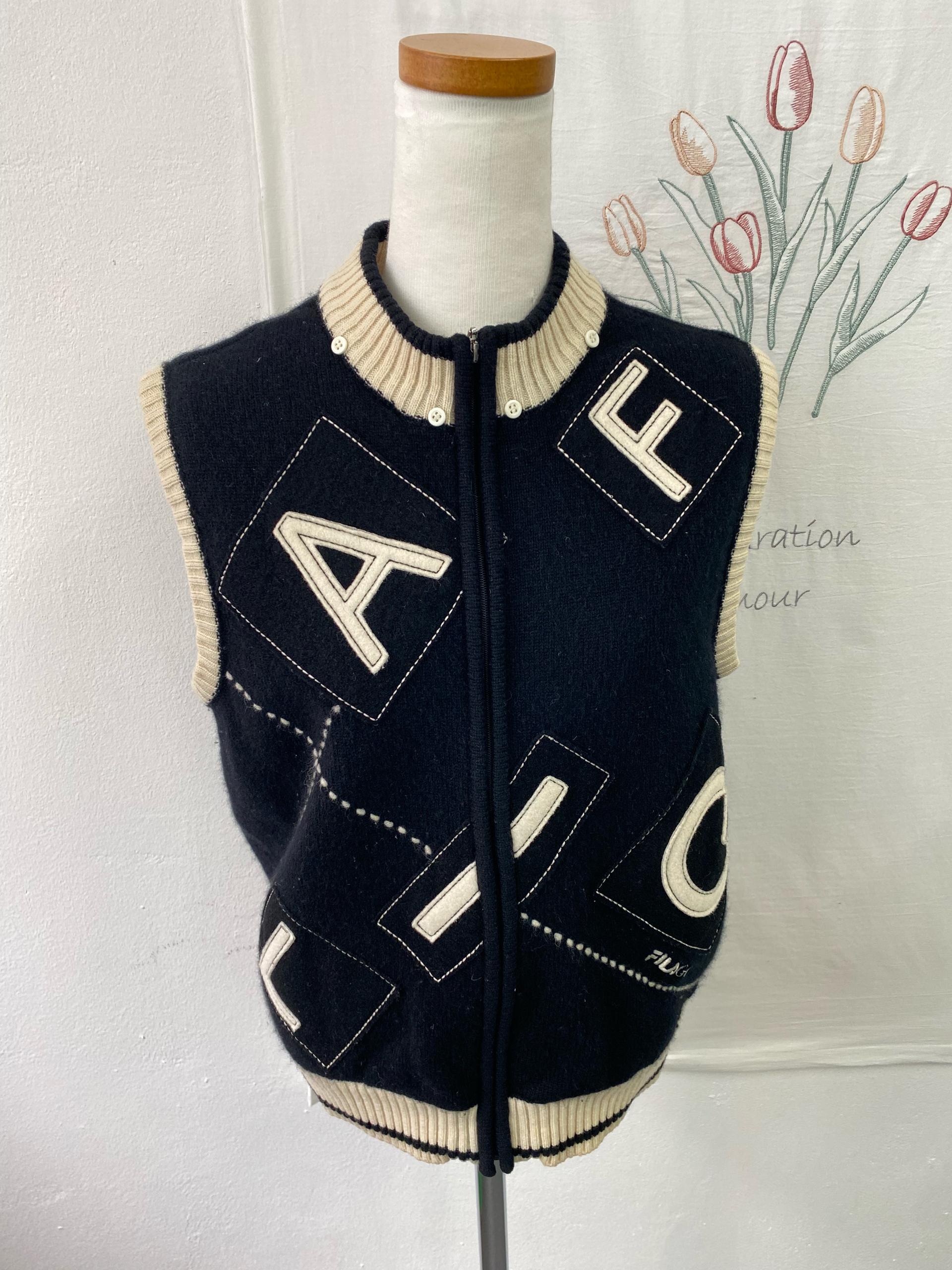 휠라 골프 FILA GOLF 레터링 방풍 조끼 90 6