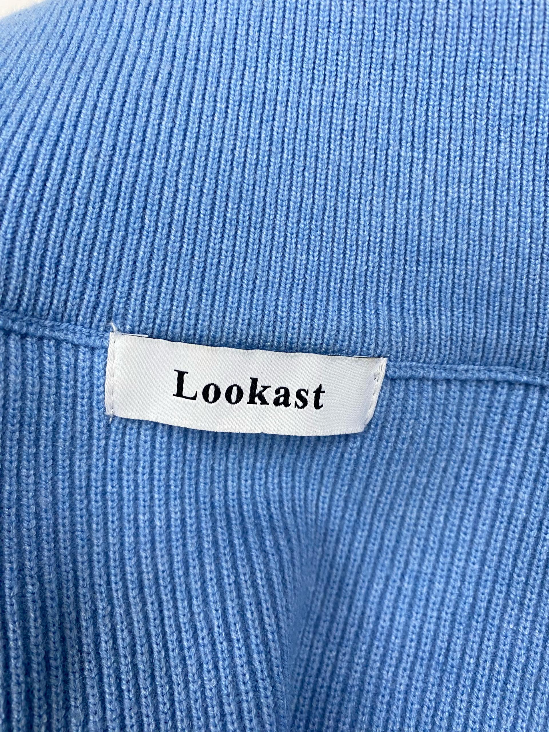 룩캐스트(Lookast) 하늘색 니트 집업 가디건 9