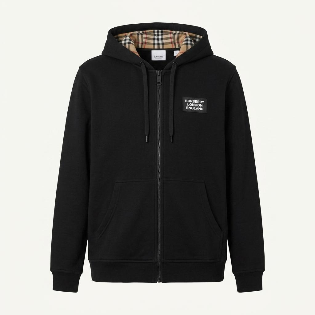 버버리 노바 체크 후드 집업 2XL 1