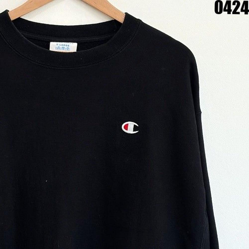 챔피온 블랙 맨투맨 스웻셔츠 XL 6