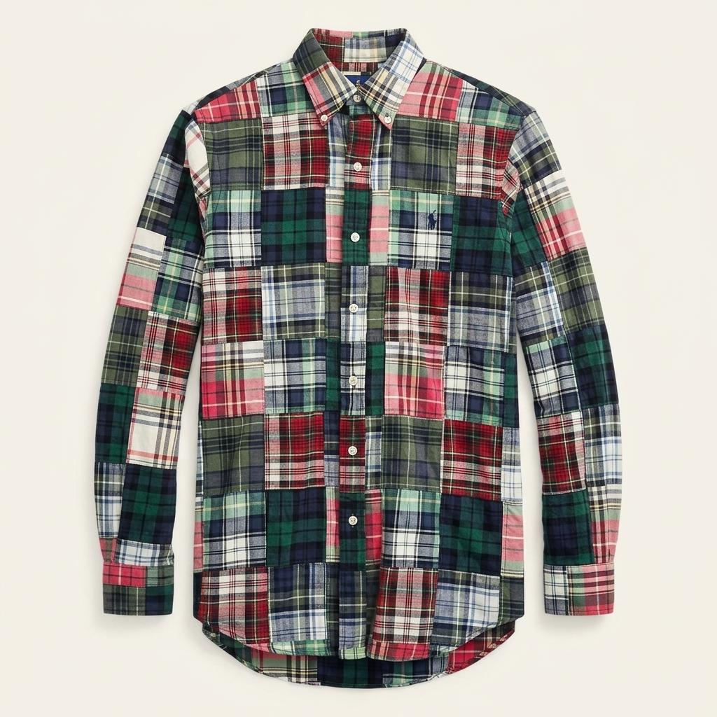 S 폴로 랄프로렌(Polo Ralph Lauren) 블리딩 마드라스 패치워크 셔츠 1