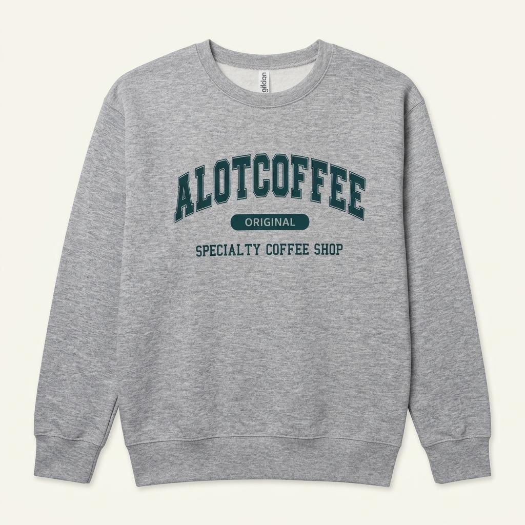 글리머 A LOT COFFEE 기모 맨투맨 티셔츠 1