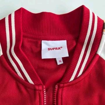 Supra 수프라 레오파드 트랙탑 져지 집업 레드 XL 5