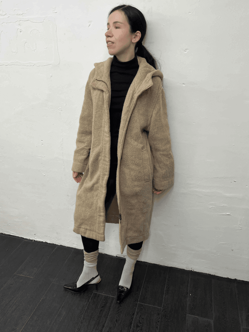 MAX & CO mohair blend mods parka 2