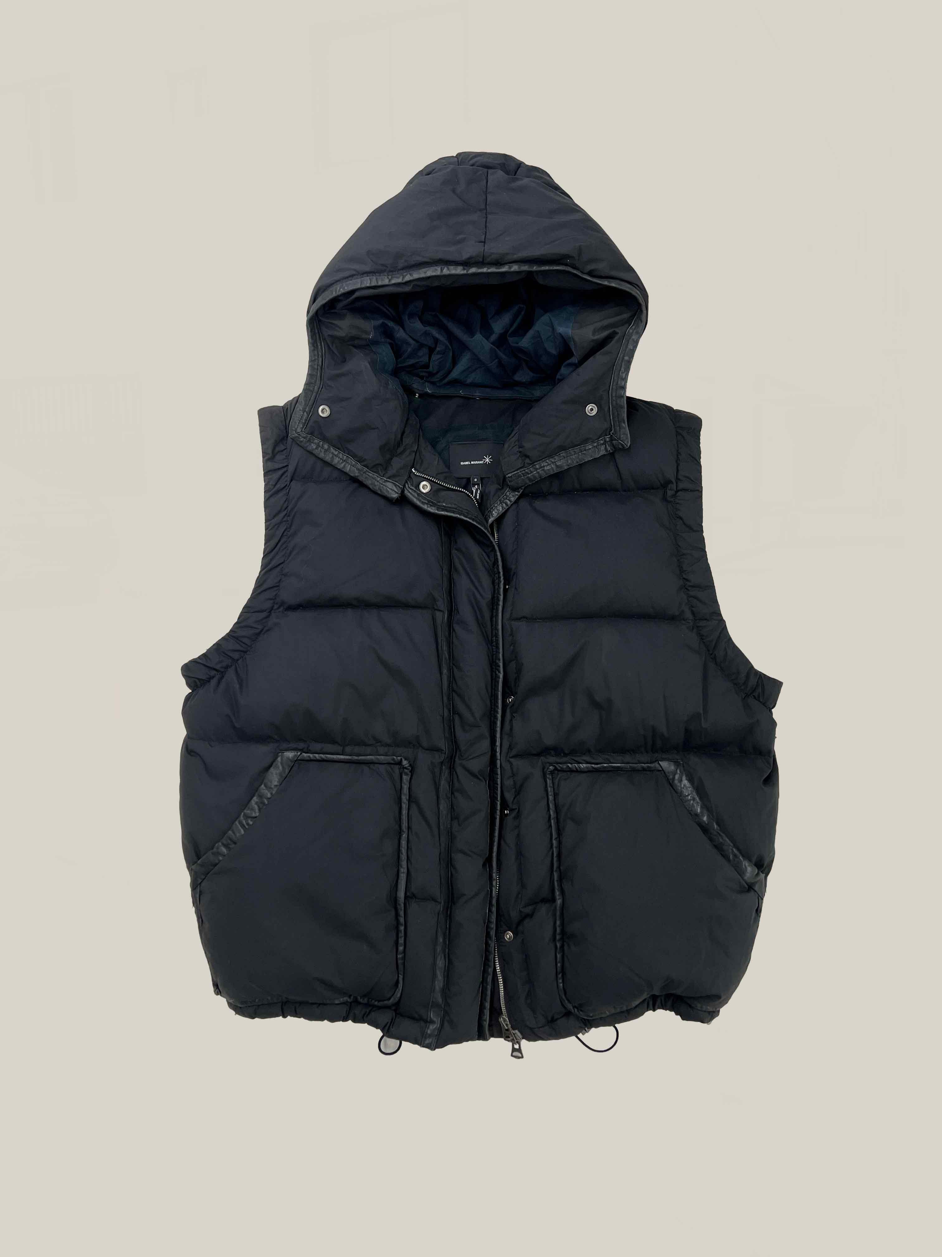 Isabel Marant leather trim puffer vest 2