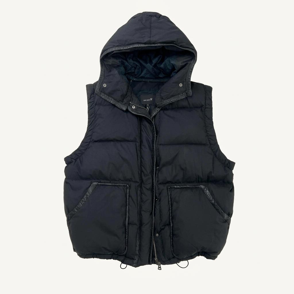 Isabel Marant leather trim puffer vest 1