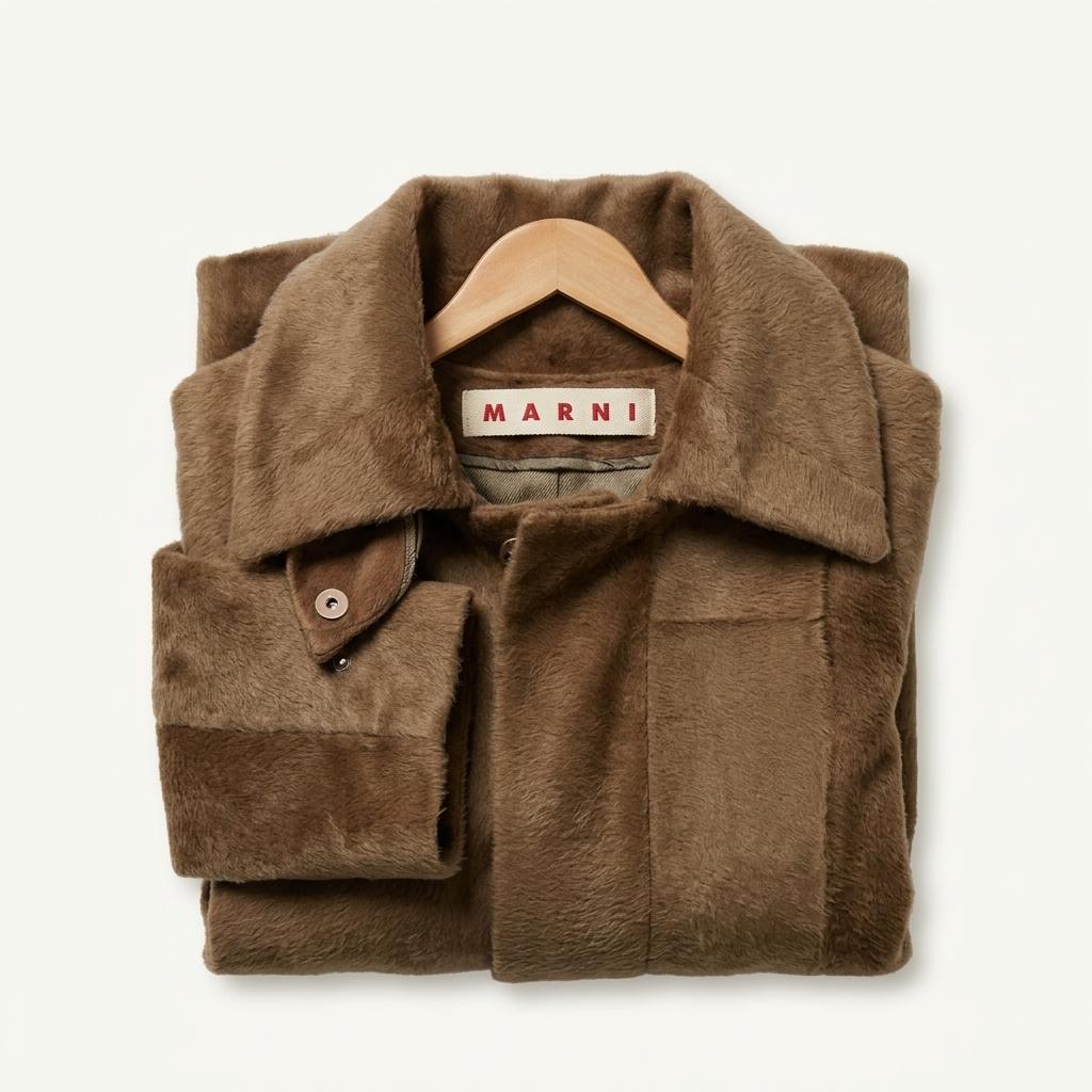 MARNI pony hair vest coat 1