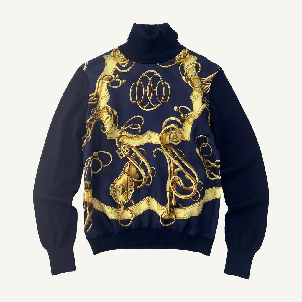 90s HERMES archive scarf knit 1