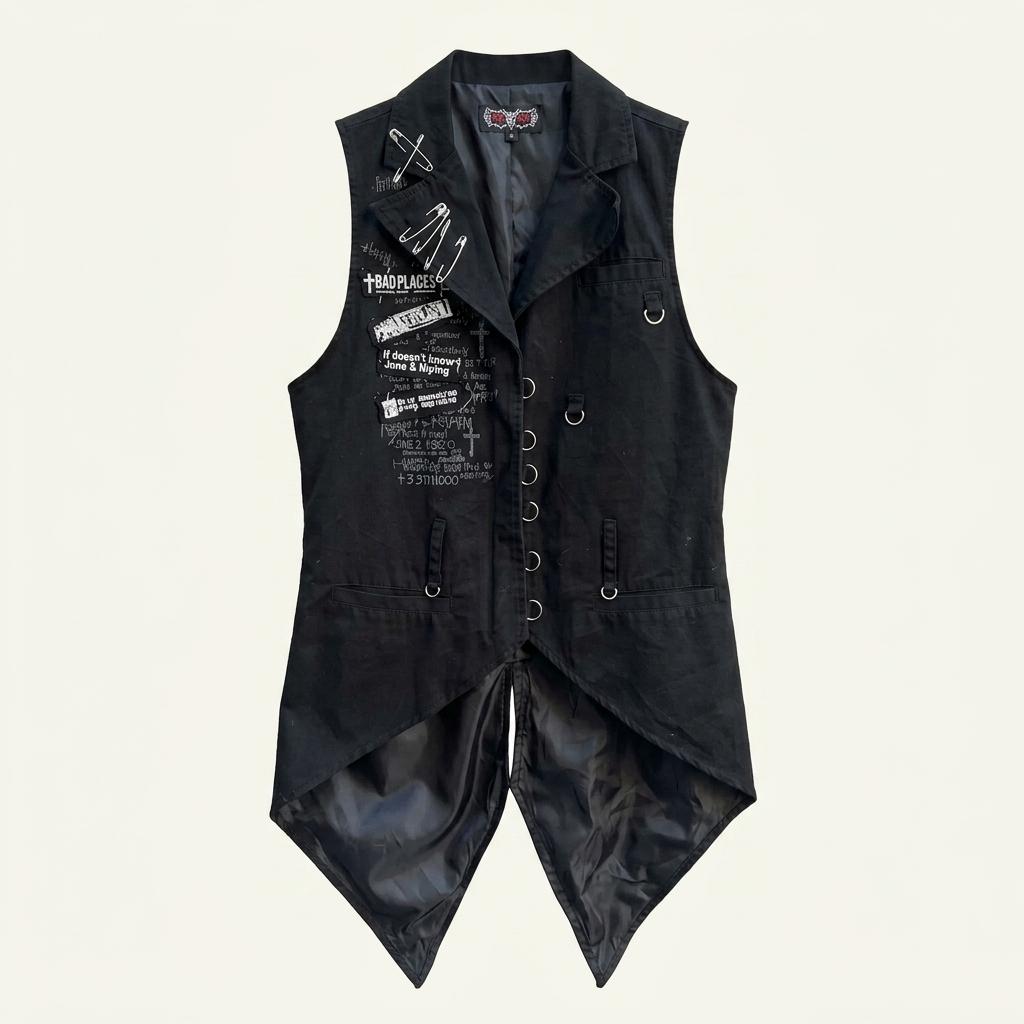 MAD PUNKS detail long vest 1