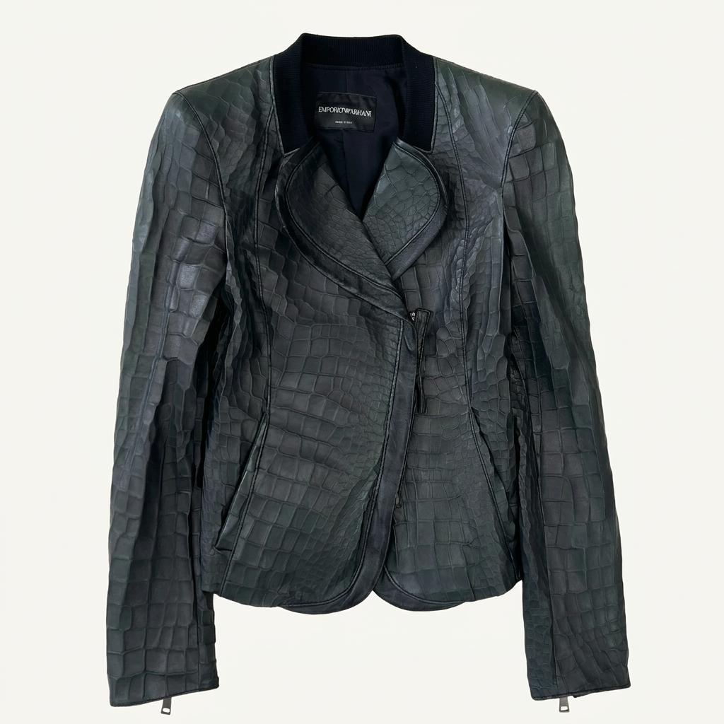 2010 EMPORIO ARMANI lambskin rider jacket 1