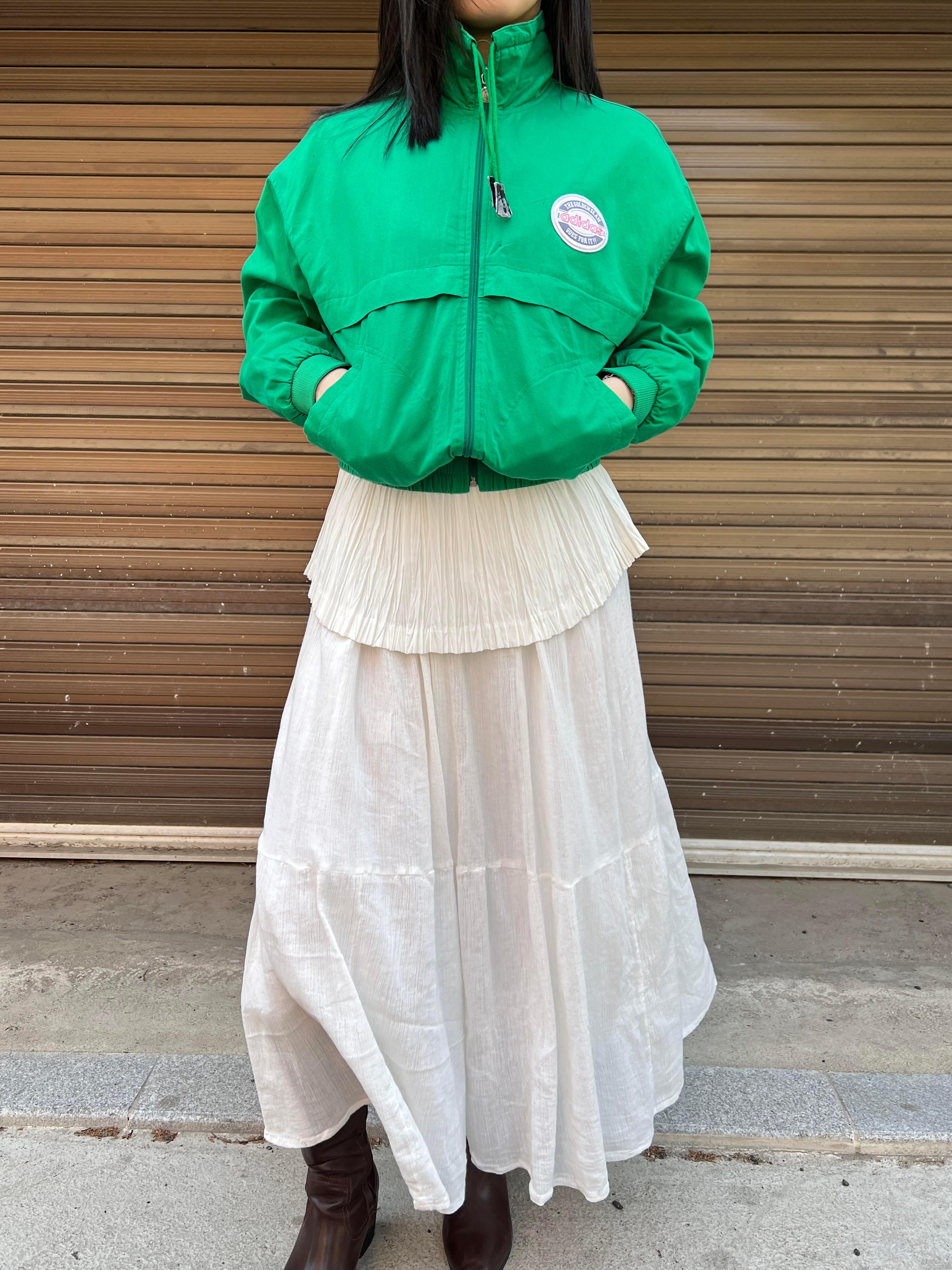 ADIDAS green track jacket 2