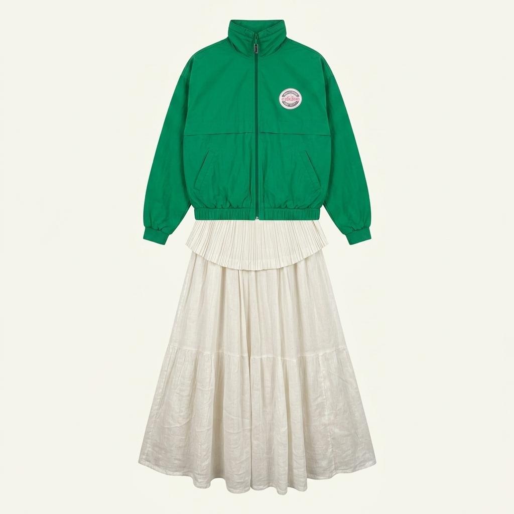 ADIDAS green track jacket 1