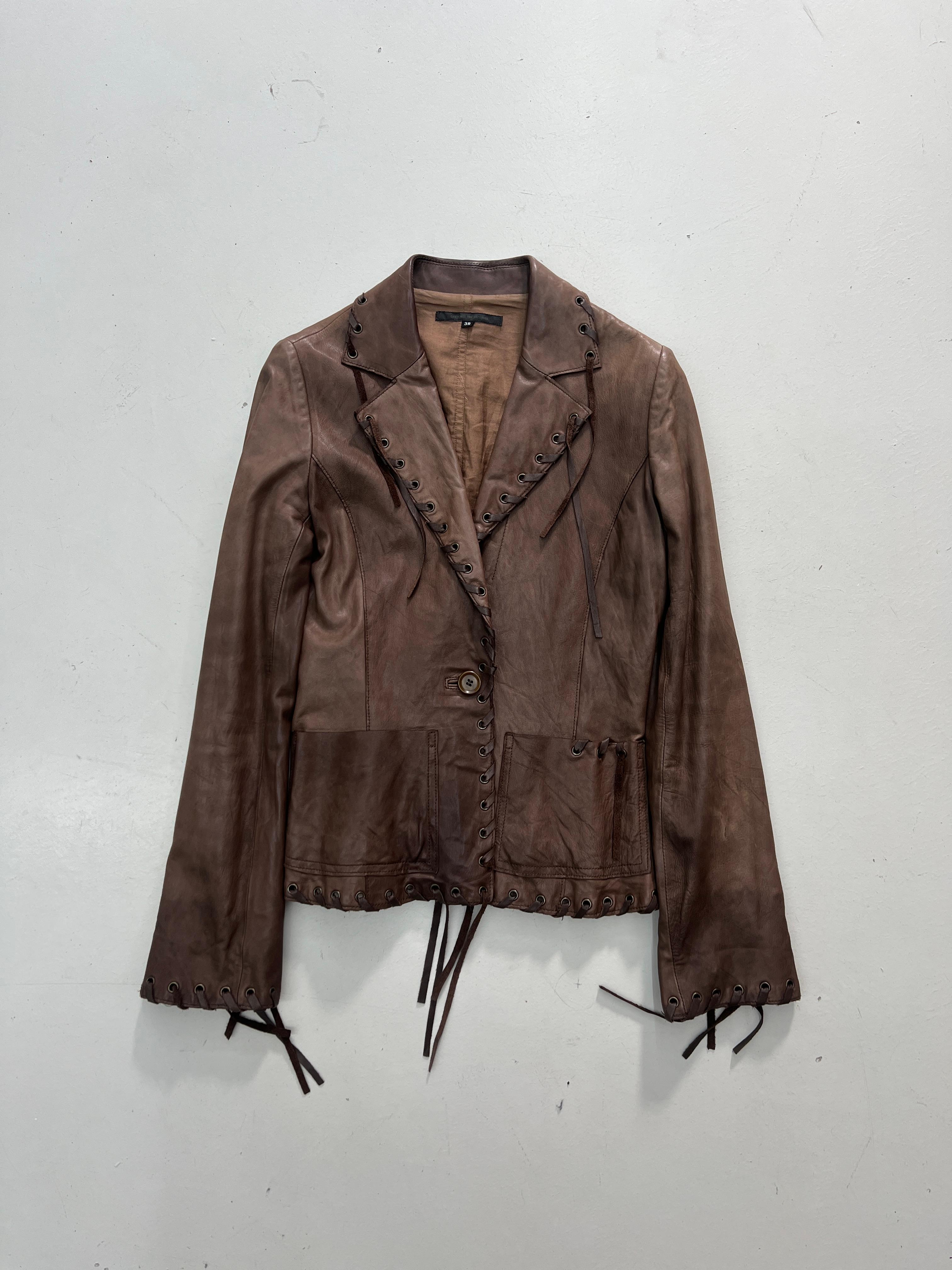 detail sheepskin race jacket 2