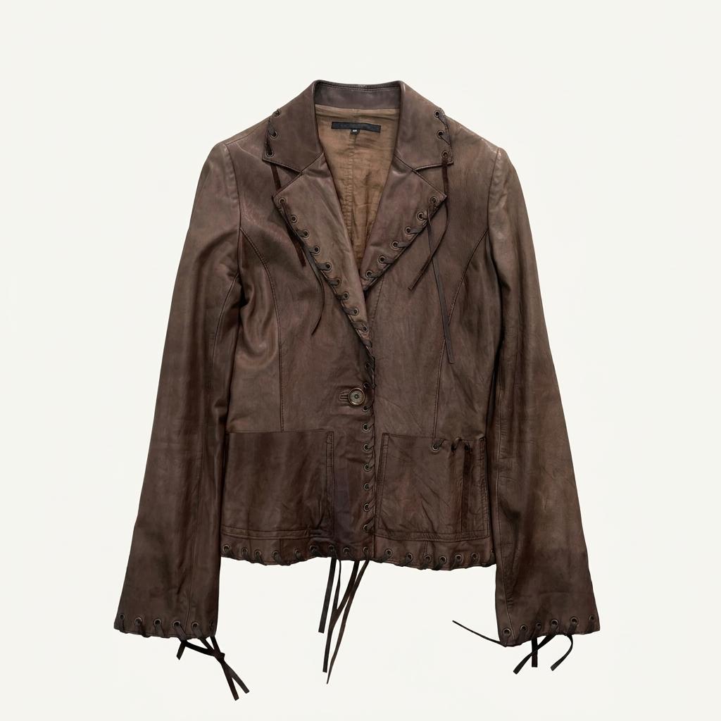 detail sheepskin race jacket 1