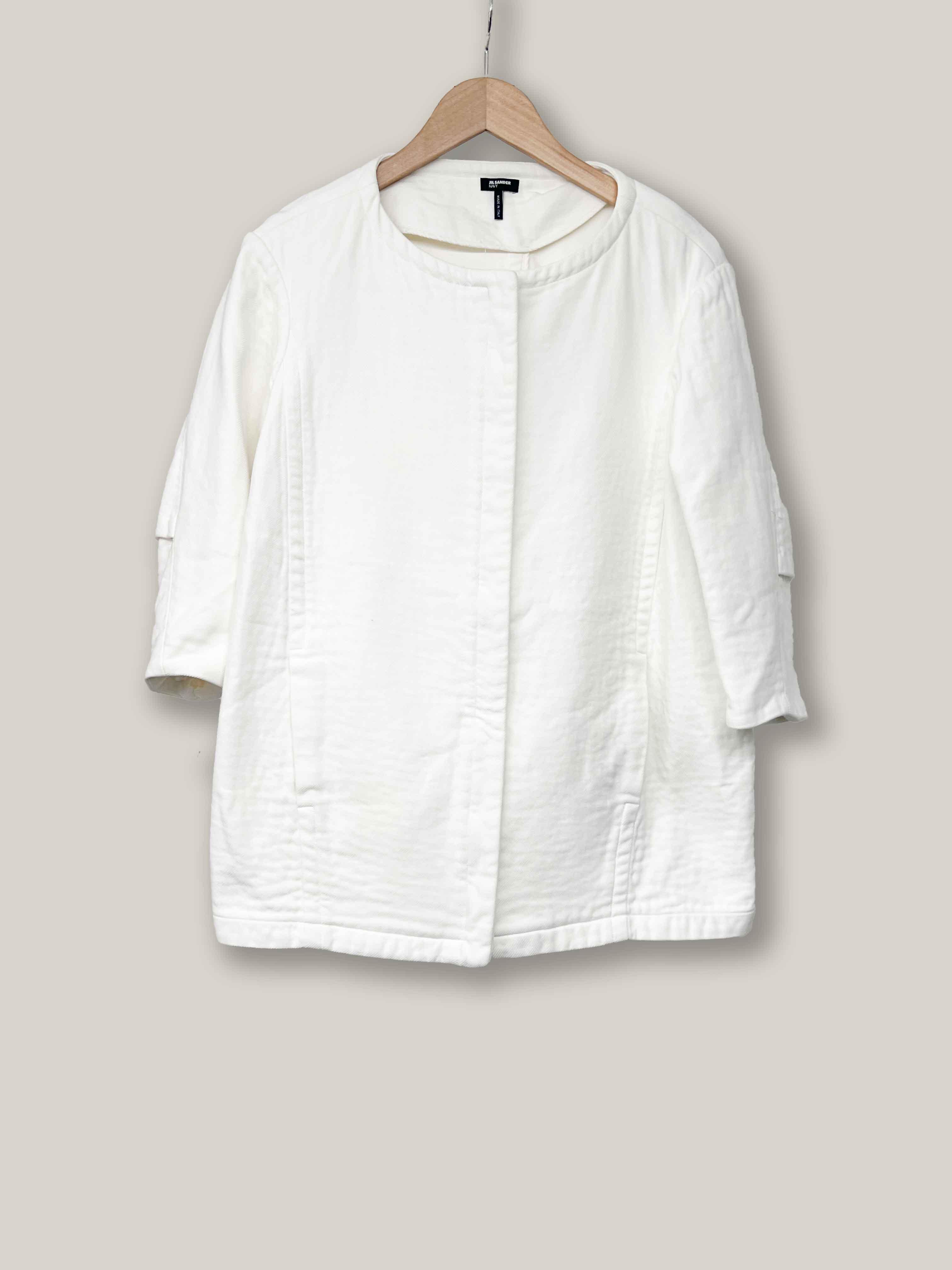 JIL SANDER shorts sleeve cotton jacket 2