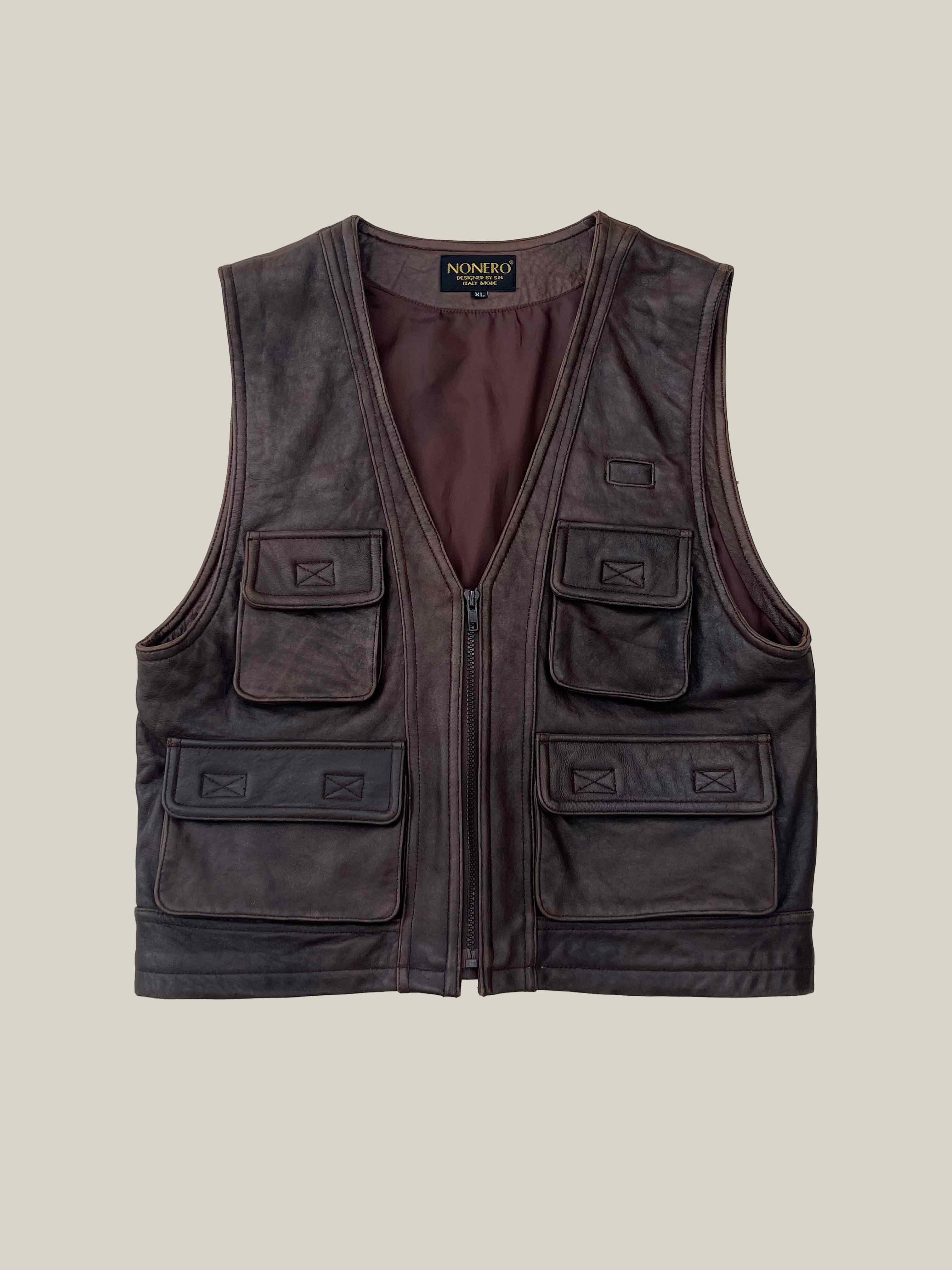 NONERO leather vest 2