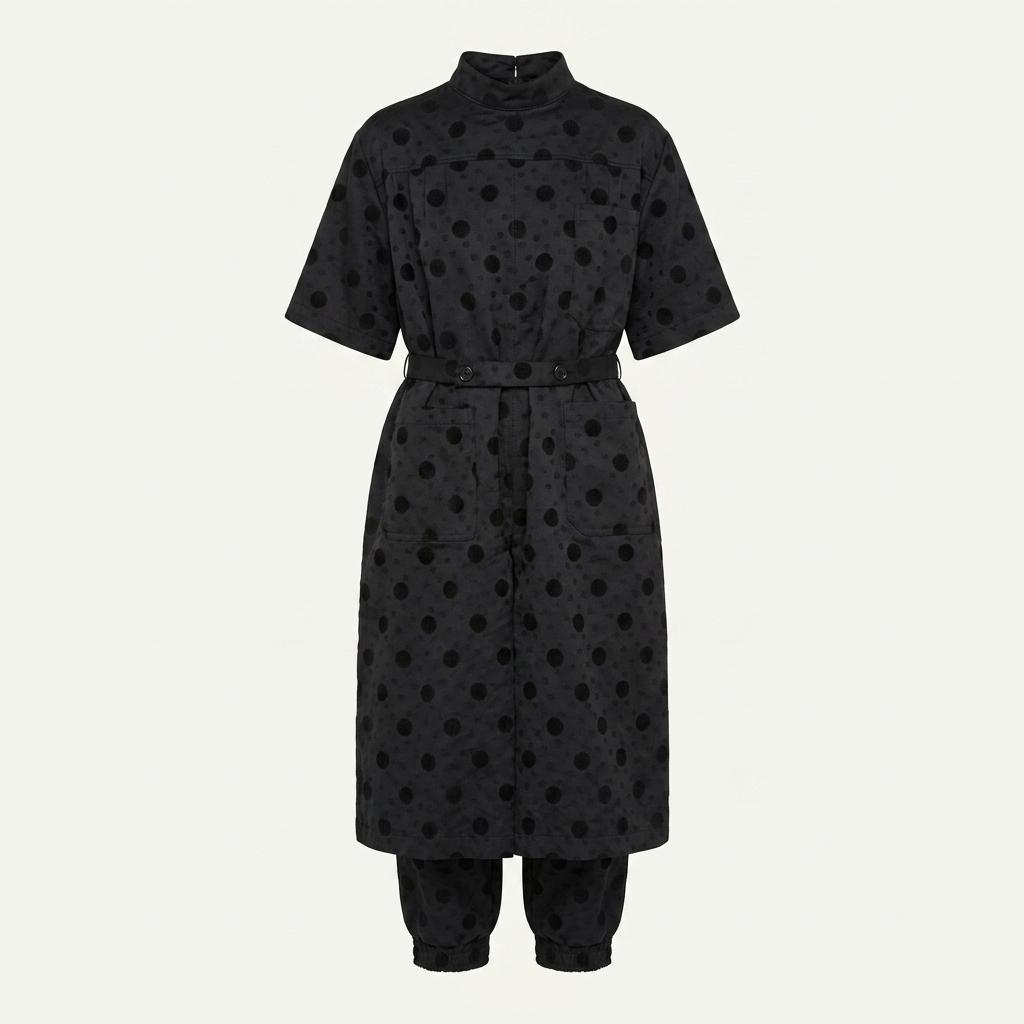 tricot comme des garcons dot pants 1