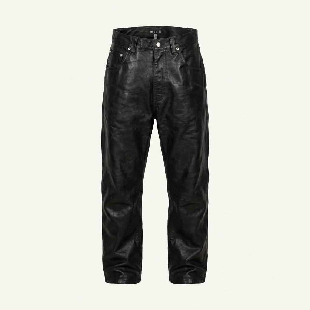 vintage "Rebuild" leather shorts 1