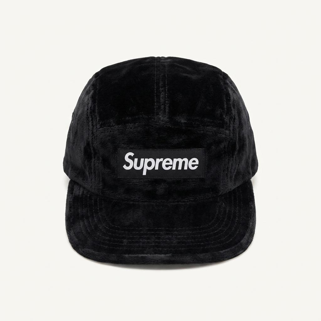 SUPREME velvet camp cap 1