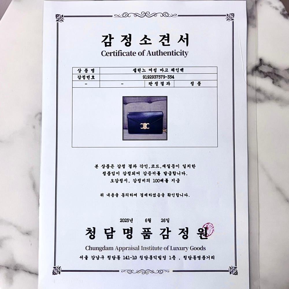 셀린느 마고 체인 지갑 가방 블랙 11