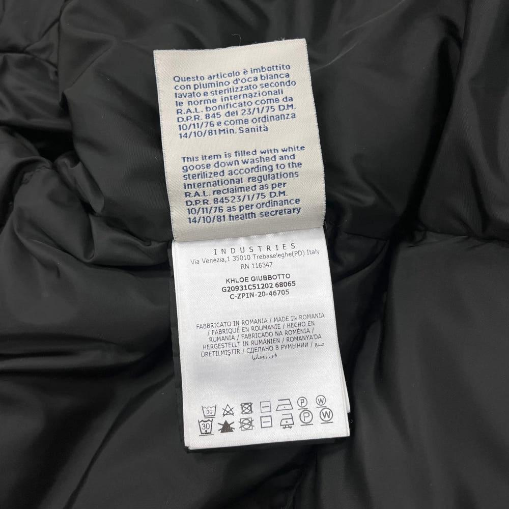몽클레어 클로에 롱패딩 와펜 로고 블랙 패딩 00사이즈 11